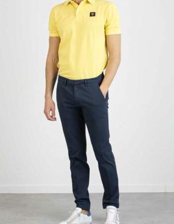 BRIGLIA-PANTALONE CLASSICO MICRO FANTASIA-BRIBG03322080 BLU