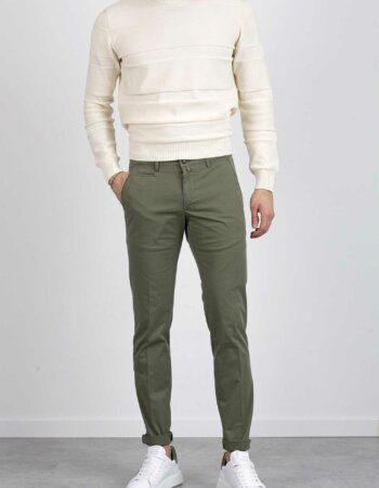 BRIGLIA-PANTALONE CLASSICO GABARDINE-BRIBG05322008 MILITARE