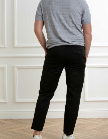 BRO SHIP-PANTAL. CAROT FIT COTONE-BROSARAJEVO8135 NERO