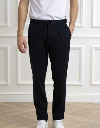 CIRCOLO 1901-PANTALONE PENCES PIQUET-CICN4226 NAVY