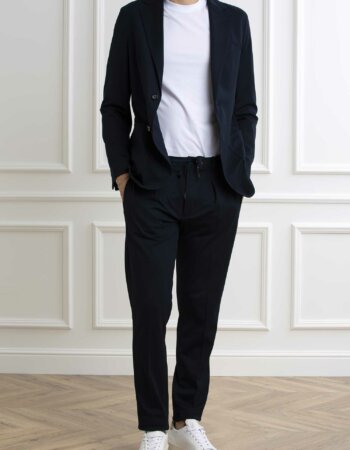 CIRCOLO 1901-PANTALONE PENCES PIQUET-CICN4226 NAVY