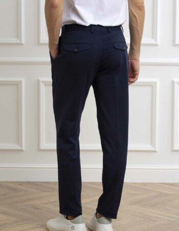 CIRCOLO 1901-PANTALONE CHINO JERSEY M.-CICN4243 INDIGO