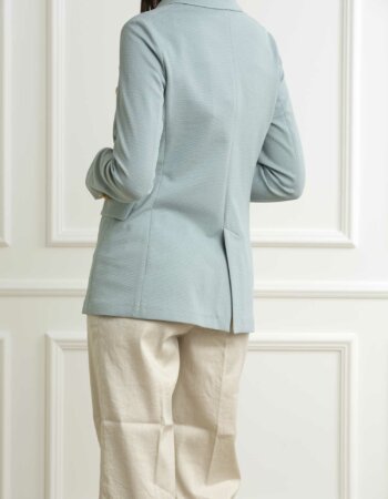 CIRCOLO 1901-GIACCA DOPPIO PETTO OXFORD-CIFD3006 ACQUA