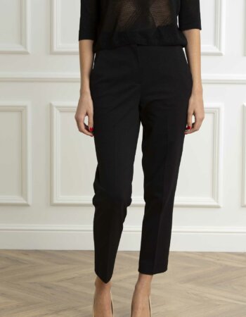 CIRCOLO 1901-PANTALONE CARROT OXFORD-CIFD3007 NERO