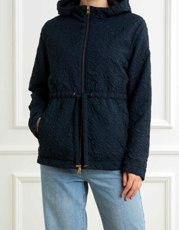 COLMAR ORIGINALS-GIACCA CON MOTIVO 3D E CAPPUCCIO-COL19065ZA BLU