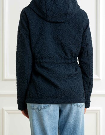 COLMAR ORIGINALS-GIACCA CON MOTIVO 3D E CAPPUCCIO-COL19065ZA BLU