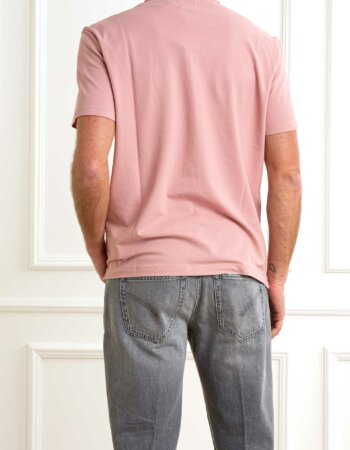 CP COMPANY-POLO STRETCH PIQUET LOGO-CP18CMPL165A005263W ROSE