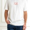 CP COMPANY-T-SHIRT 30/1 JERSEY LOGO-CP18CMTS141A005100W WHITE