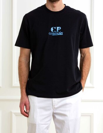 CP COMPANY-T-SHIRT 30/1 JERSEY GRAPHIC LOGO-CP18CMTS143A006586W ECLIPSE