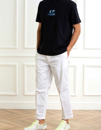 CP COMPANY-T-SHIRT 30/1 JERSEY GRAPHIC LOGO-CP18CMTS143A006586W ECLIPSE