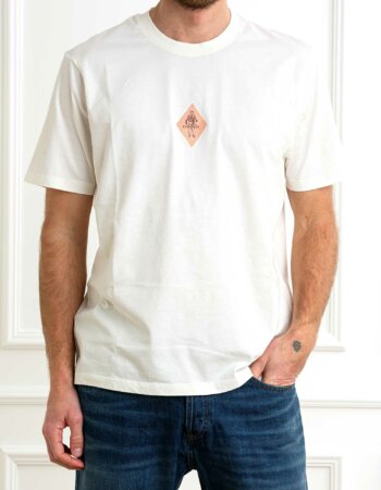 CP COMPANY-T-SHIRT 30/1 JERSEY FRONT AND BACK-CP18CMTS144A006586W WHITE