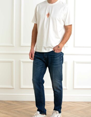 CP COMPANY-T-SHIRT 30/1 JERSEY FRONT AND BACK-CP18CMTS144A006586W WHITE