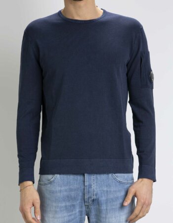 CP COMPANY-MAGLIA COTTON CREPE-CPKN234A006323S BLR