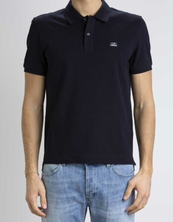 CP COMPANY-POLO STRETCH PIQUET STRIPED-CPPL098A005263W ECLIPSE