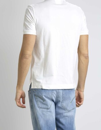 CP COMPANY-POLO STRETCH PIQUET STRIPED-CPPL098A005263W WHITE