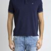 CP COMPANY-POLO TACTING PIQUET LOGO-CPPL253A006263G BLUE