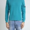 CP COMPANY-FELPA GIROCOLLO LIGHT FLEECE-CPSS032A002246GP3 BLUE