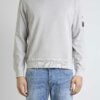 CP COMPANY-FELPA GIROCOLLO COTTON FLEECE-CPSS136A005398R GREY
