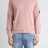 CP COMPANY-FELPA GIROCOLLO COTTON FLEECE-CPSS136A005398R MAUVE