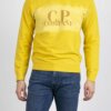 CP COMPANY-FELPA GIROCOLLO CON LOGO-CPSS235A006248S GOLD
