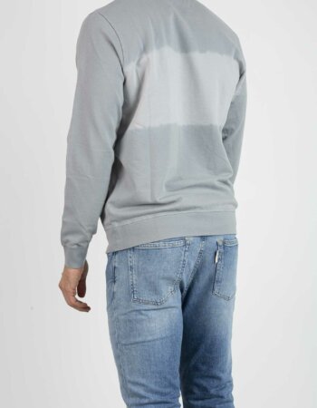 CP COMPANY-FELPA GIROCOLLO CON LOGO-CPSS235A006248S GREY