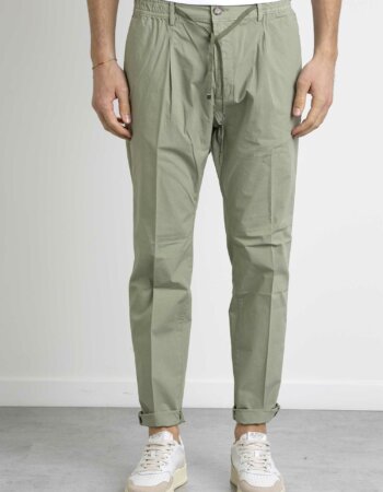 CRUNA-PANTALONE MITTE POPALINE-CRUMITTE1101 SALVIA