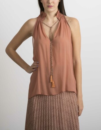 DONDUP-CAMICIA S/M COLLANA-DDDC197IF0017D MAT