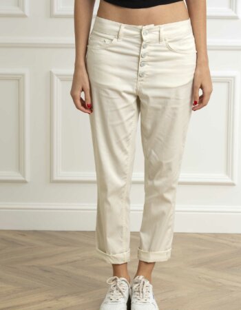 DONDUP-PANTAL.KOONS GIOIELLO DONNA BM5-DDDP268BGSE068 PANNA