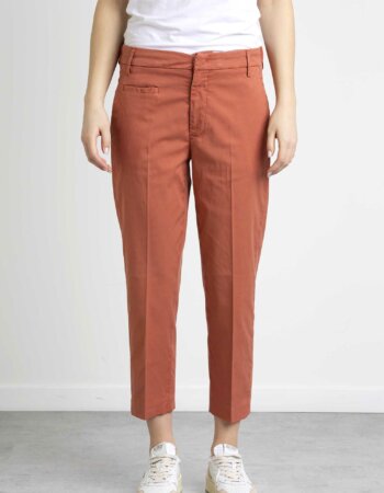 DONDUP-PANTALONE ARIEL COTONE-DDDP475GSE068D CORALLO
