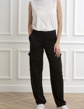 DONDUP-PANTAL. DONNA CAMILA ELASTIC.-DDDP700GS0084 NERO