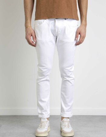 DONDUP-JEANS UOMO GEORGE-DDUP232BS0030PTDP23 BIANCO