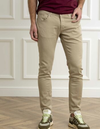 DONDUP-JEANS GEORGE COLORATO PTD-DDUP232BS0030 ECRU