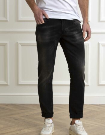 DONDUP-JEANS GEORGE COLOR UOMO-DDUP232DS0337HB2 NERO