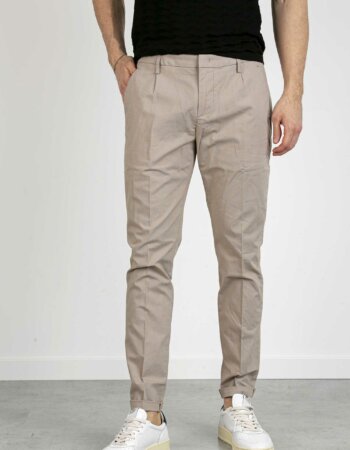 DONDUP-PANTALONE GAUBERT PINCES-DDUP517FS0241002 ECRU