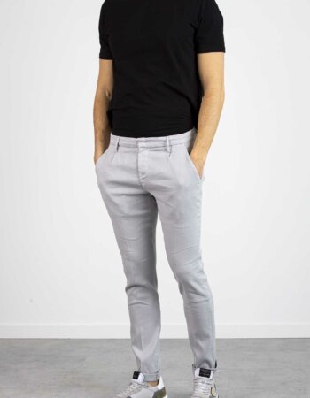 DONDUP-PANTALONE GAUBERT PINCES-DDUP517LS0004BM5 GHIACCIO