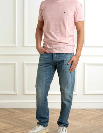DONDUP-T/SHIRT IT7 UOMO-DDUS198JF0355U ROSA