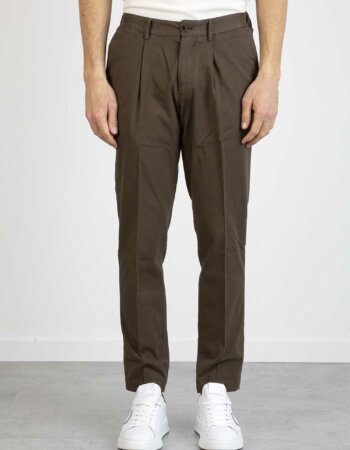 DEVORE-PANTALONE 1 PENCE-DVDWR15C022 MARRONE