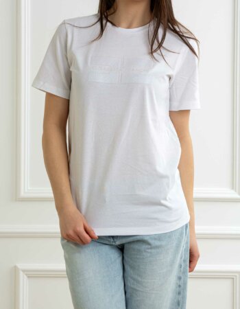 ELISABETTA FRANCHI-T-SHIRT-EFMA00251E2 GESSO