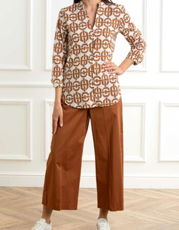 EMME MARELLA-CAMICIA MUSSOLA STAMPATA-EMACCOLTO52P COCCIO