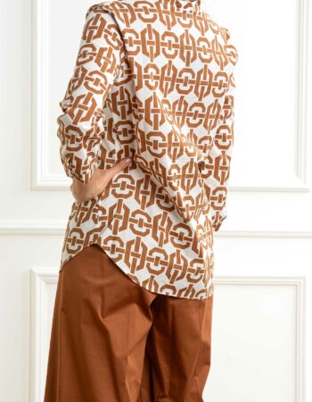 EMME MARELLA-CAMICIA MUSSOLA STAMPATA-EMACCOLTO52P COCCIO