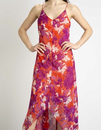 EMME MARELLA-ABITO IN CREPONNE-EMALBEN CORALLO