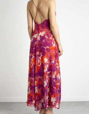 EMME MARELLA-ABITO IN CREPONNE-EMALBEN CORALLO