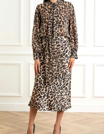 EMME MARELLA-CAMICIA MACULATA-EMBALANCE BEIGE