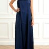 EMME MARELLA-ABITO IN RASO-EMCHRISTINE BLU