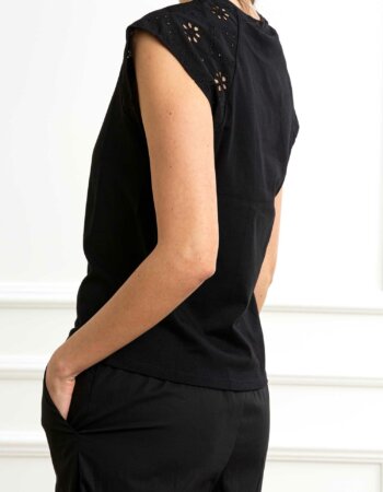 EMME MARELLA-TOP-EMIVANA NERO