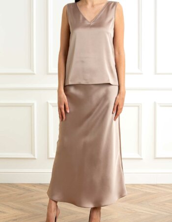 EMME MARELLA-TOP RASO-EMLIEN ORO