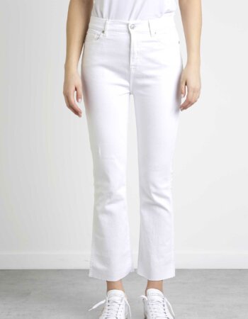 7 FOR ALL MANKIND-PANTALONE HW SLIM KICK OPTIC WITH RAW CUT HEM-FORJSHSC130OP WHITE