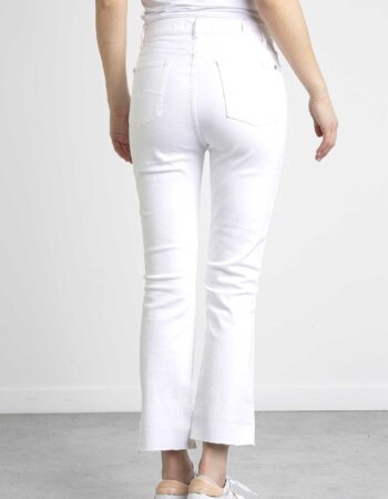 7 FOR ALL MANKIND-PANTALONE HW SLIM KICK OPTIC WITH RAW CUT HEM-FORJSHSC130OP WHITE