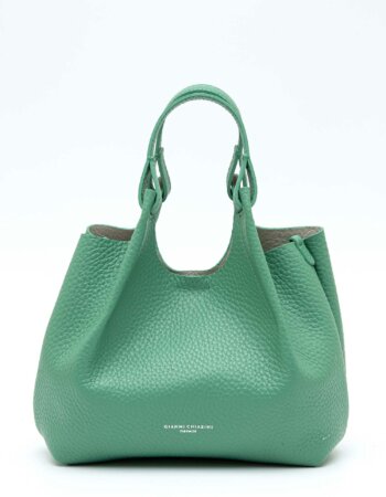 GIANNI CHIARINI FIRENZE-BORSA DUA IN PELLE-GCBS9719RNGDBL MENTA