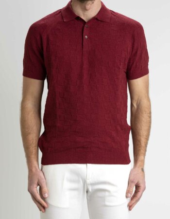 GRAN SASSO-MAGLIA TENNIS M/M-GR5716422102 BORDO